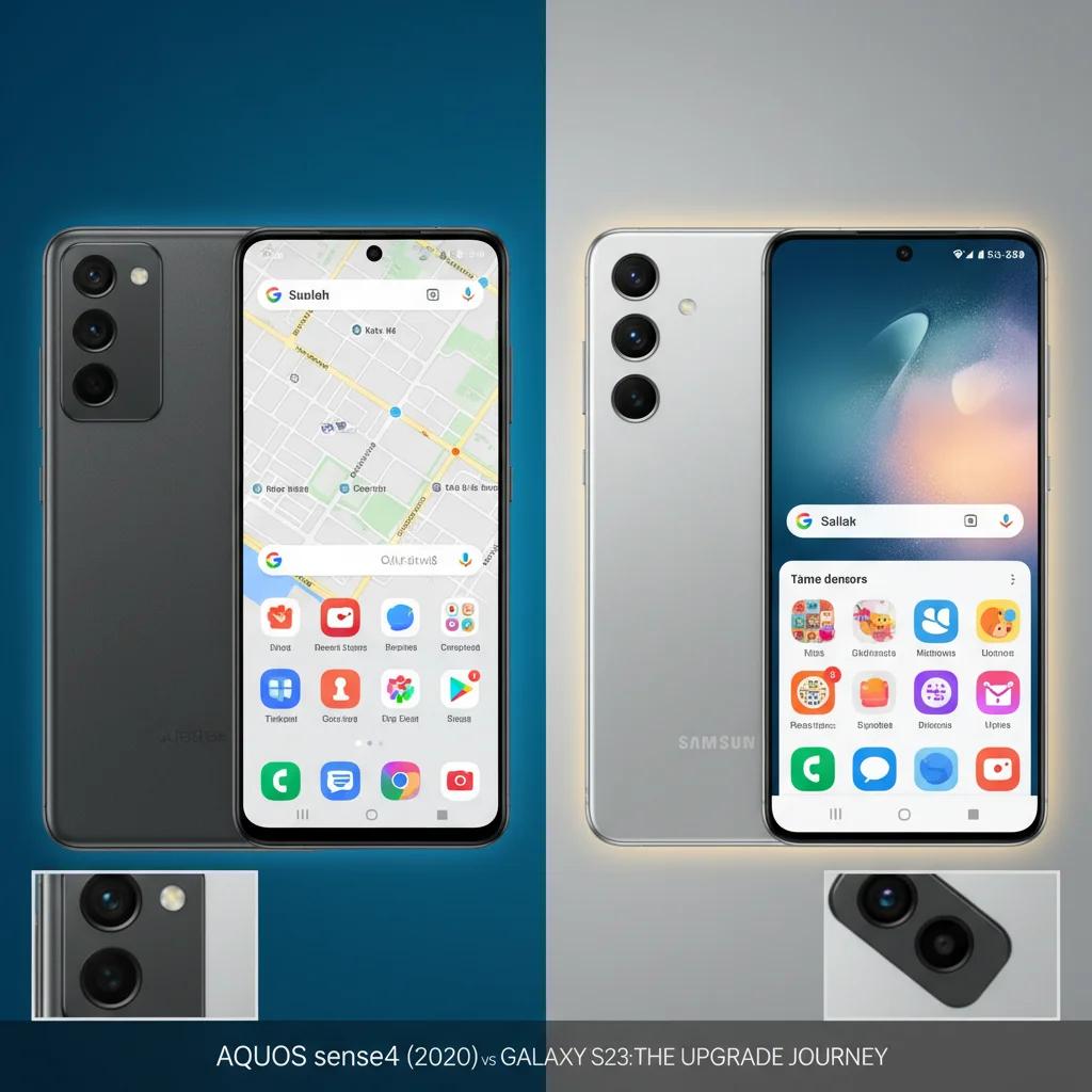 Galaxy S23から中古で乗り換えるべき？Aquos sense4ユーザーが知るべき全比較